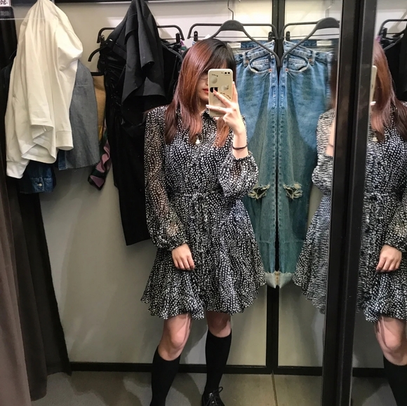 New Zara Printed Flowy Short Dress - 4786/271 - Picture 15 of 16